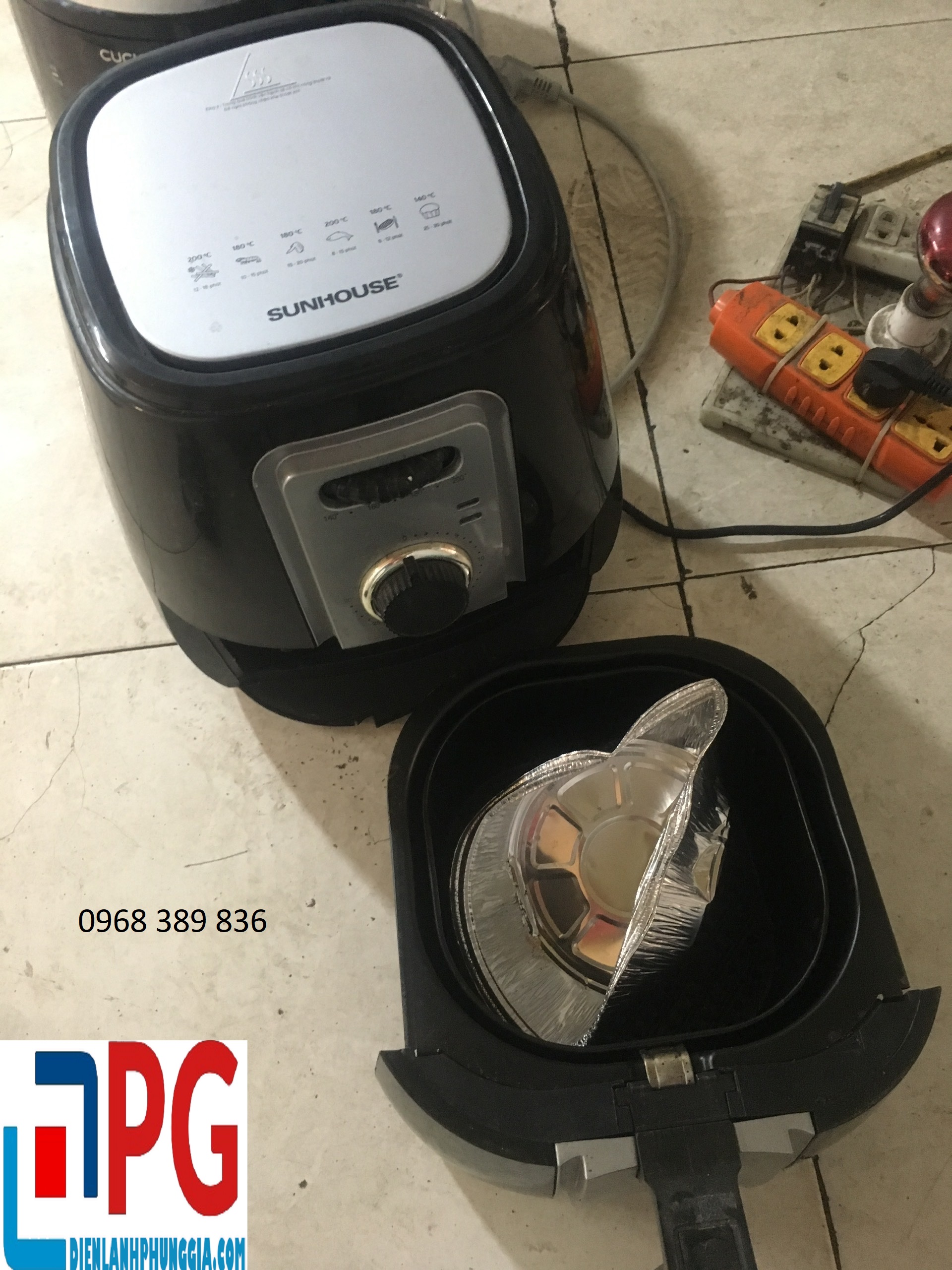 Sửa nồi chiên không dầu kđt Royal City