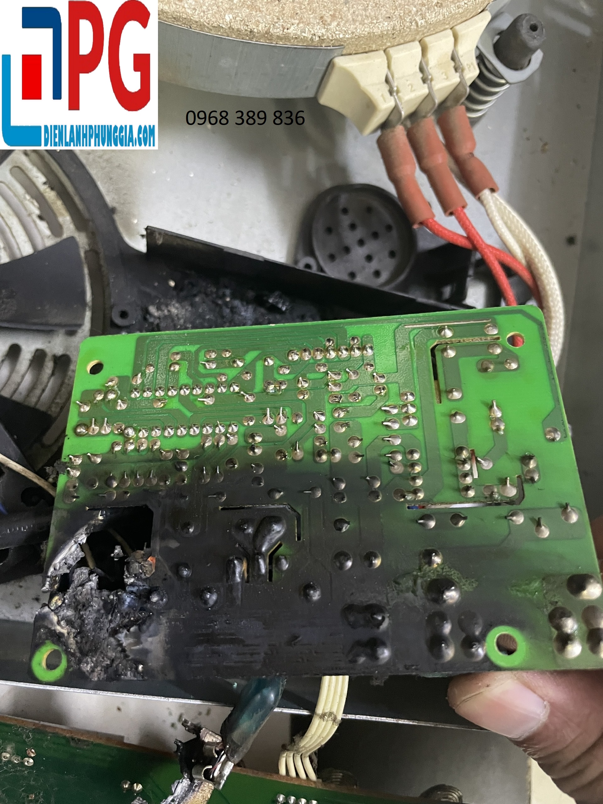 sửa bếp từ tại Linh Đàm