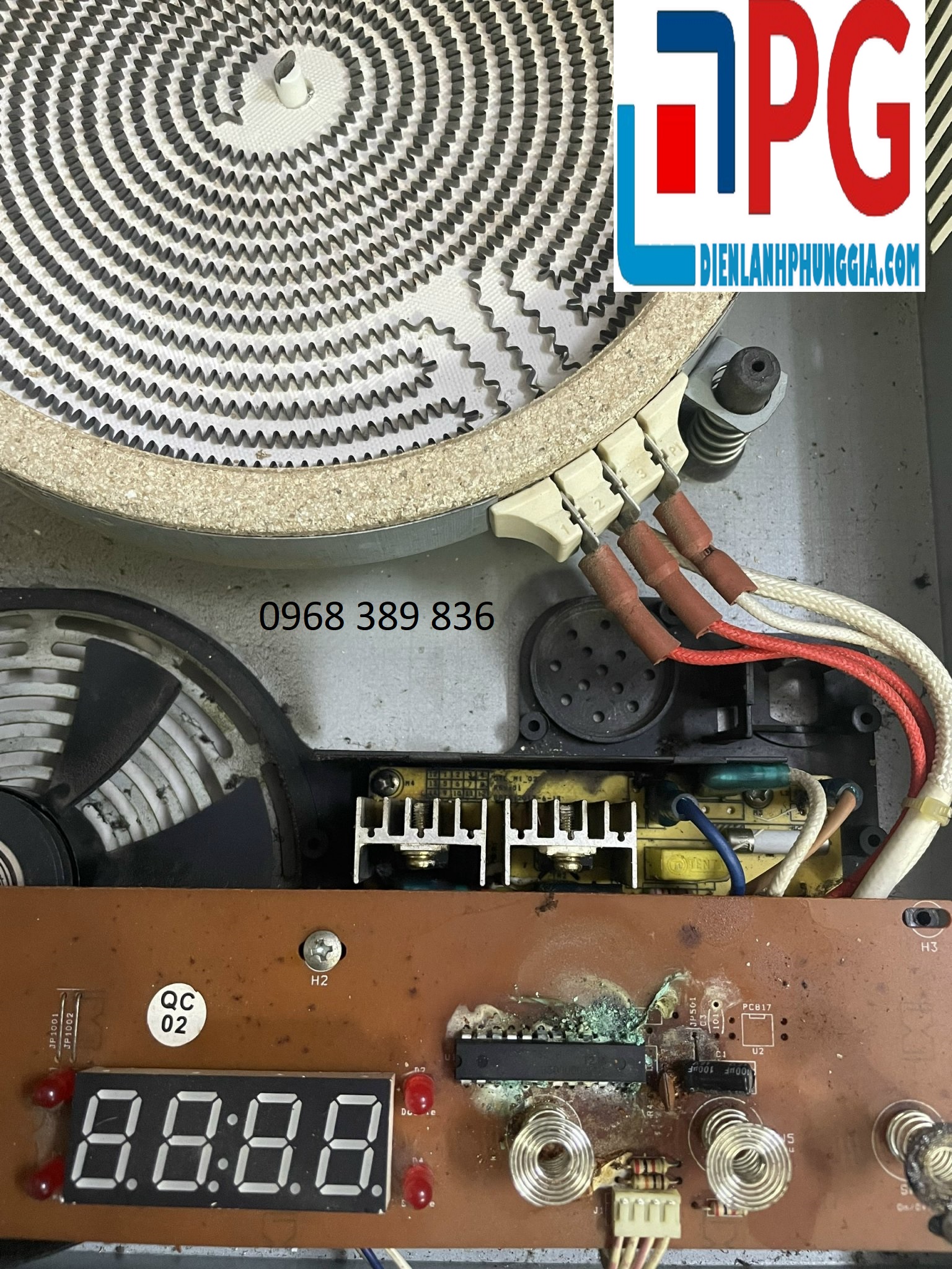 sửa bếp từ tại Linh Đàm