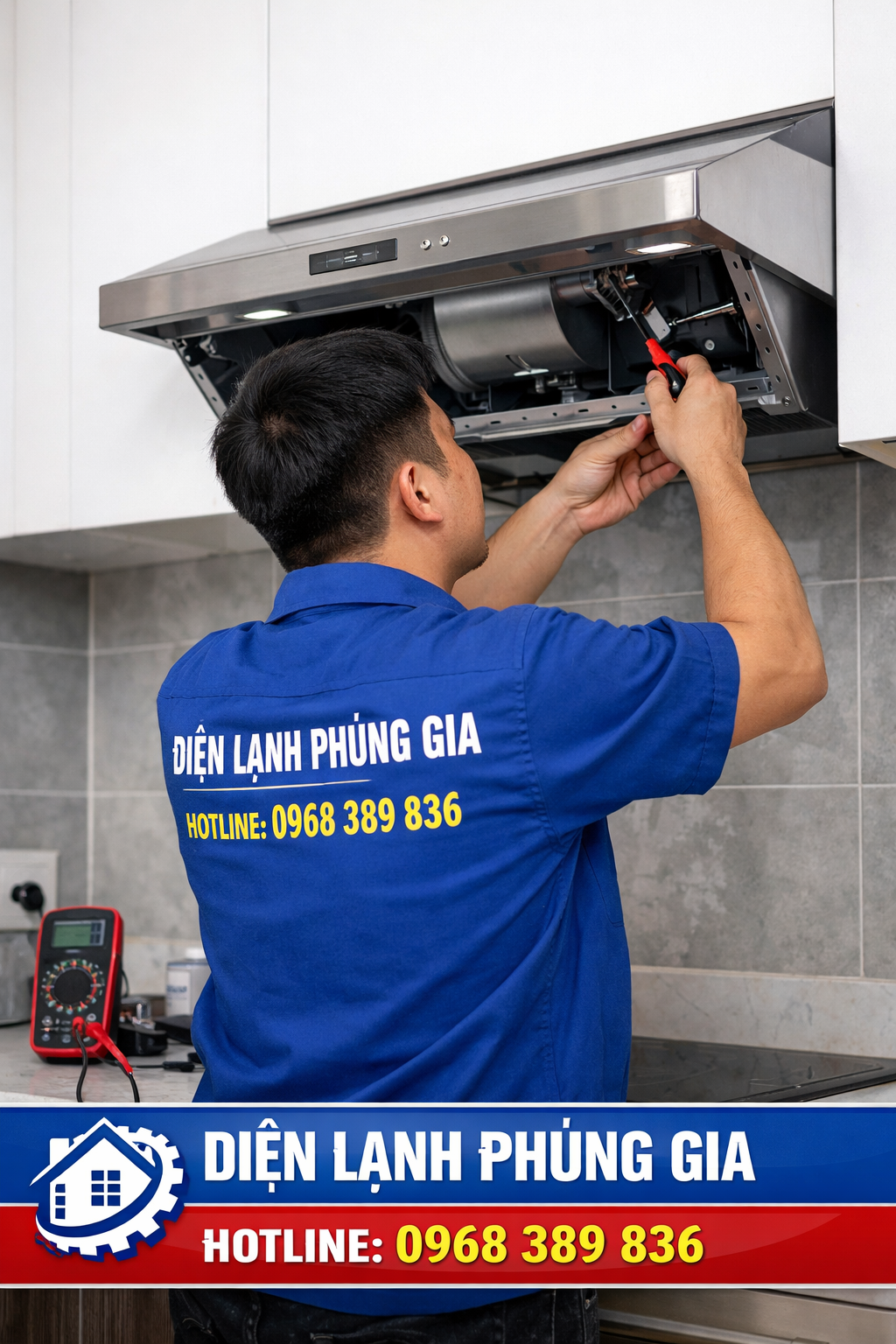 Sửa máy hút mùi tại KĐT Thanh Hà