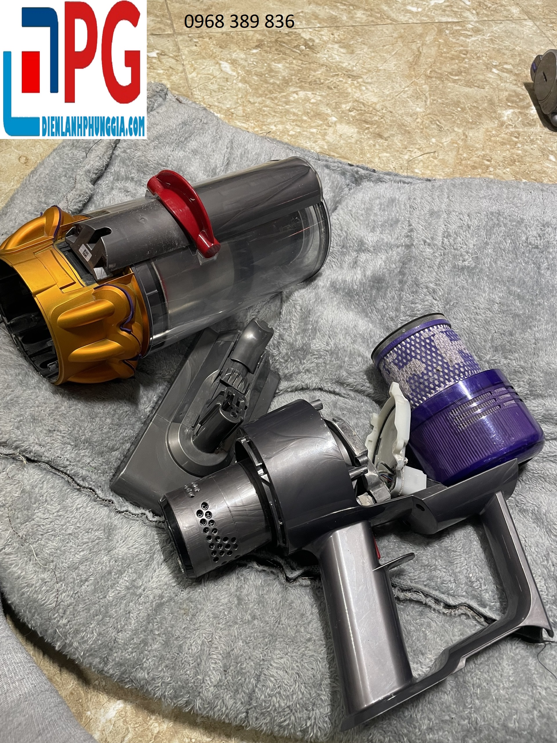 Sửa Máy Hút Bụi Dyson Tại KĐT Kim Văn Kim Lũ